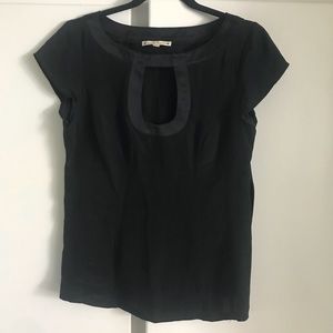 ❌SOLD❌Nanette Lepore black silk keyhole top 4